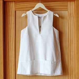 Emerson Fry White A Line Mod Top